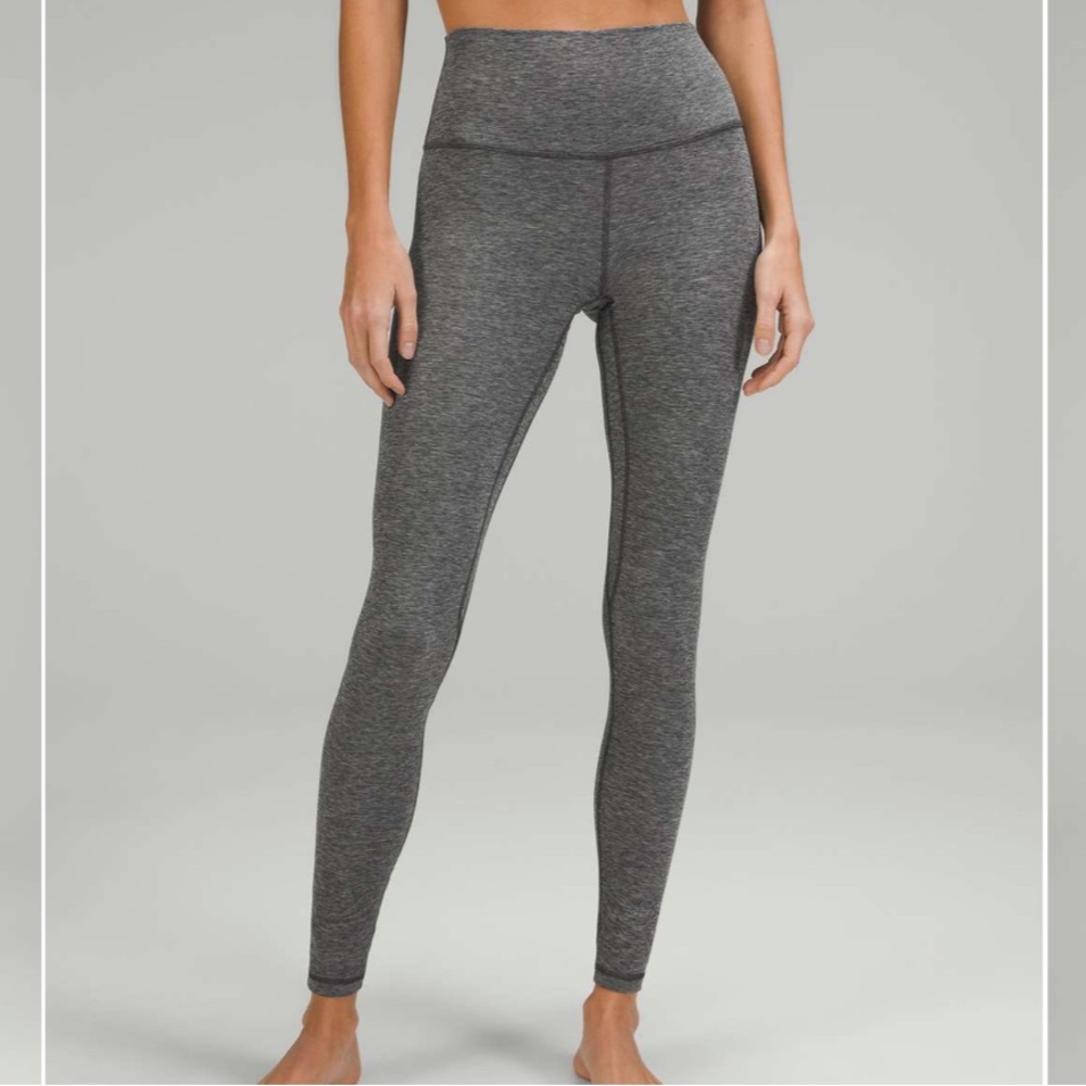Lululemon Heathered Graphite Grey High-Rise Pants 28” - Picture 4 of 11